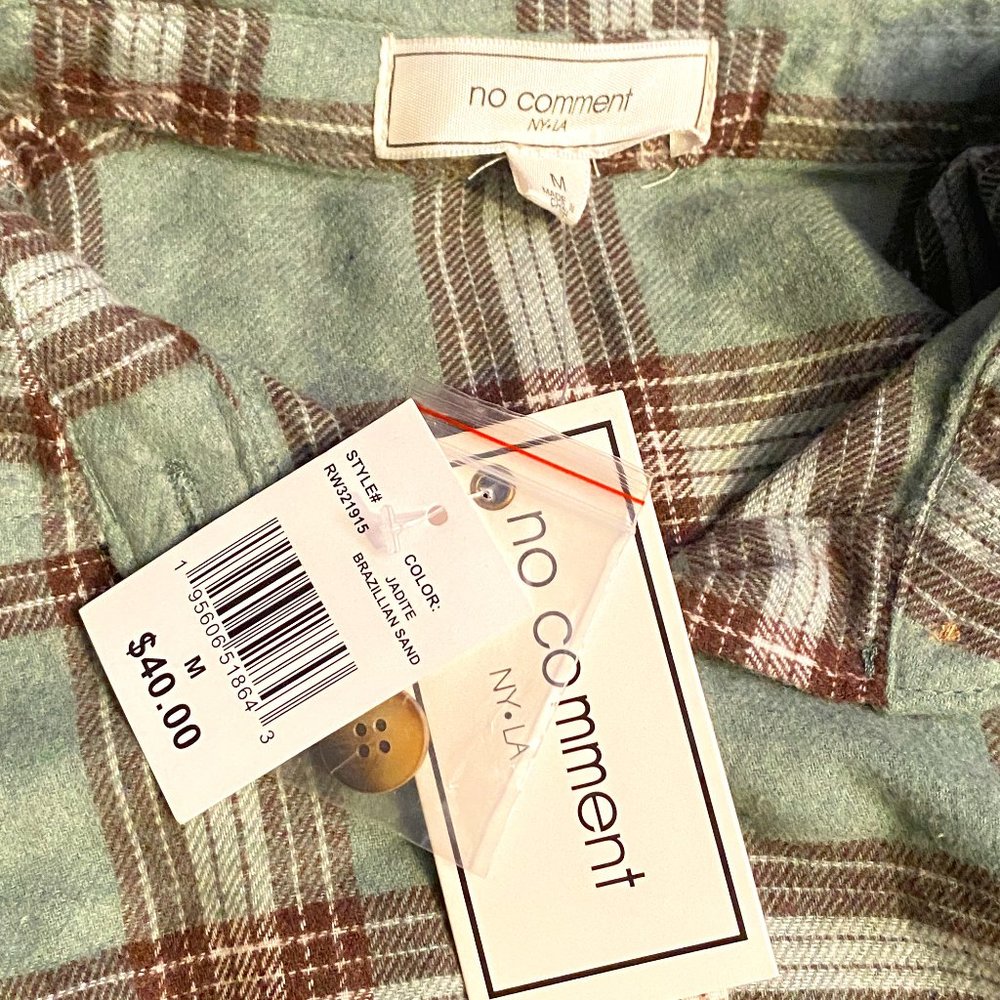 Women's Soft Flannel Shirt No Comment